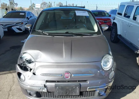 2012 Fiat 500 Lounge z USA, uszkodzony, nr VIN 3C3CFFCR7CT358409